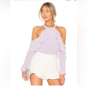 L’Academie the Helena blouse in Lilac